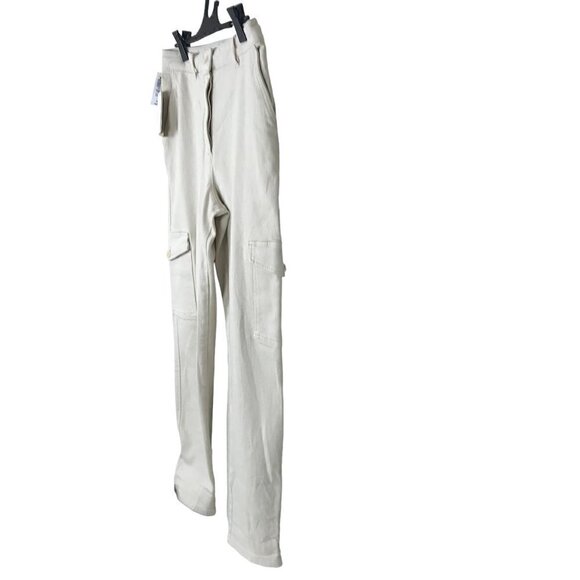 NWT Aritzia Wilfred Free Modern Cargo Pant High-waisted pants Beige Size 10 - Picture 6 of 10
